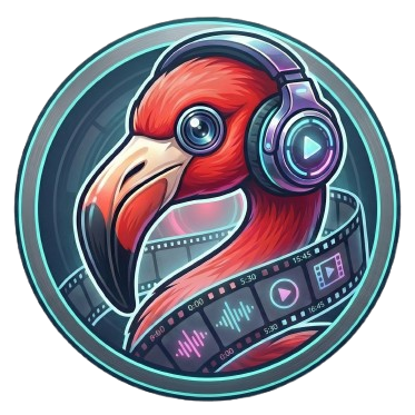 Audio-Visual Flamingo Logo